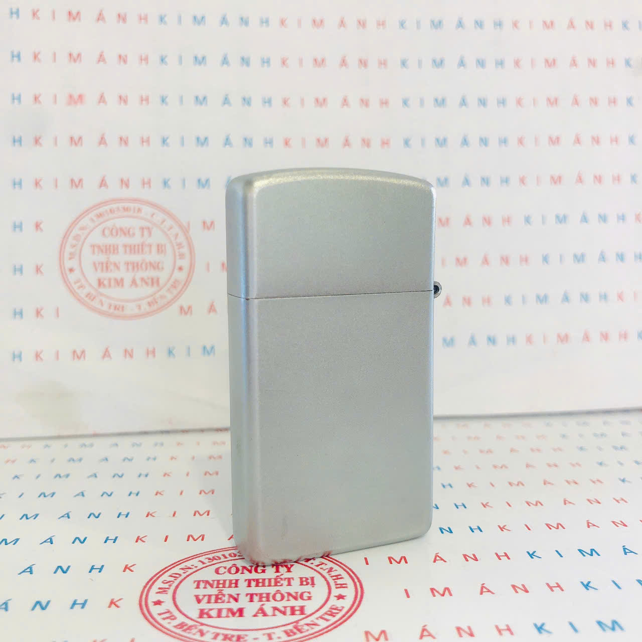 Bật Lửa Zippo Slim Mỹ SATIN Trơn Mã 1605, Cam kết hàng chính hãng có giấy Hải quan gửi kèm đơn hàng