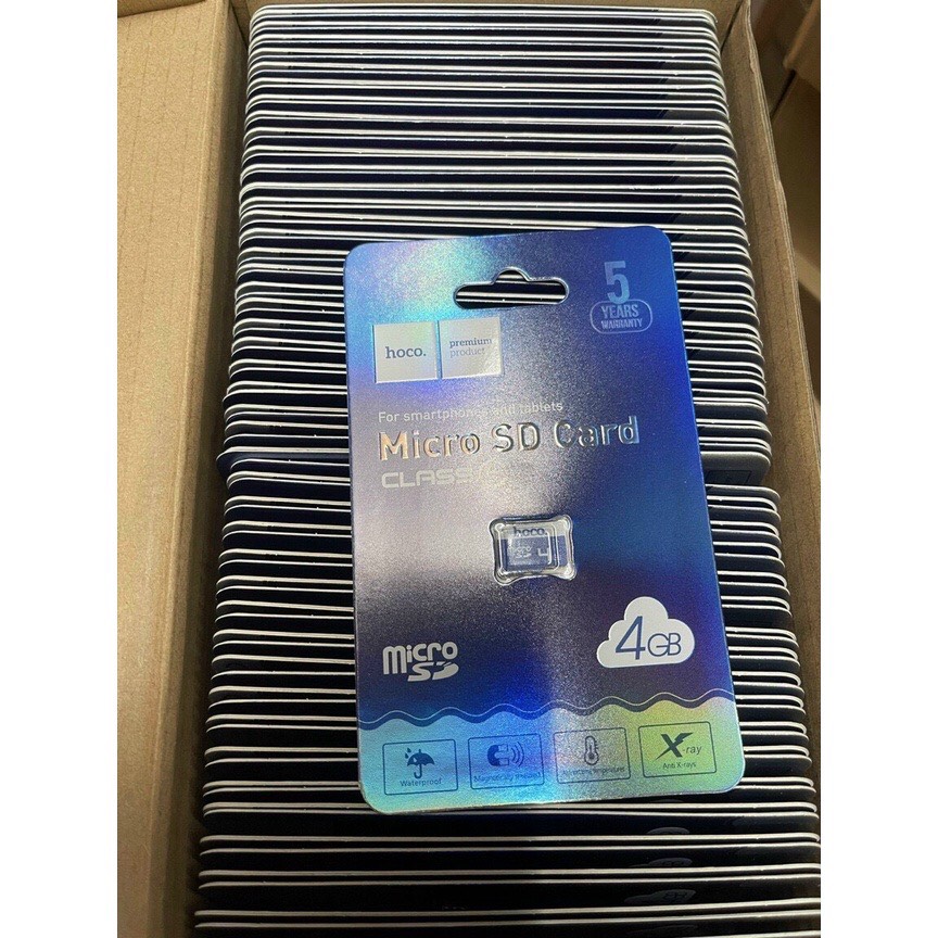 Thẻ nhớ Micro SD 4GB Hoco thẻ nhớ tốc độc cao dùng cho điện thoại, máy nghe nhạc - Hàng chính hãng