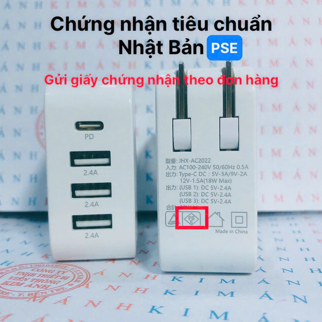 Củ sạc xuất Nhật 33W KFLY ( JHX-AC2022), đạt chứng nhận PSE tiêu chuẩn Nhật Bản, dùng thử 30 ngày, bảo hành chính hãng 12 tháng,