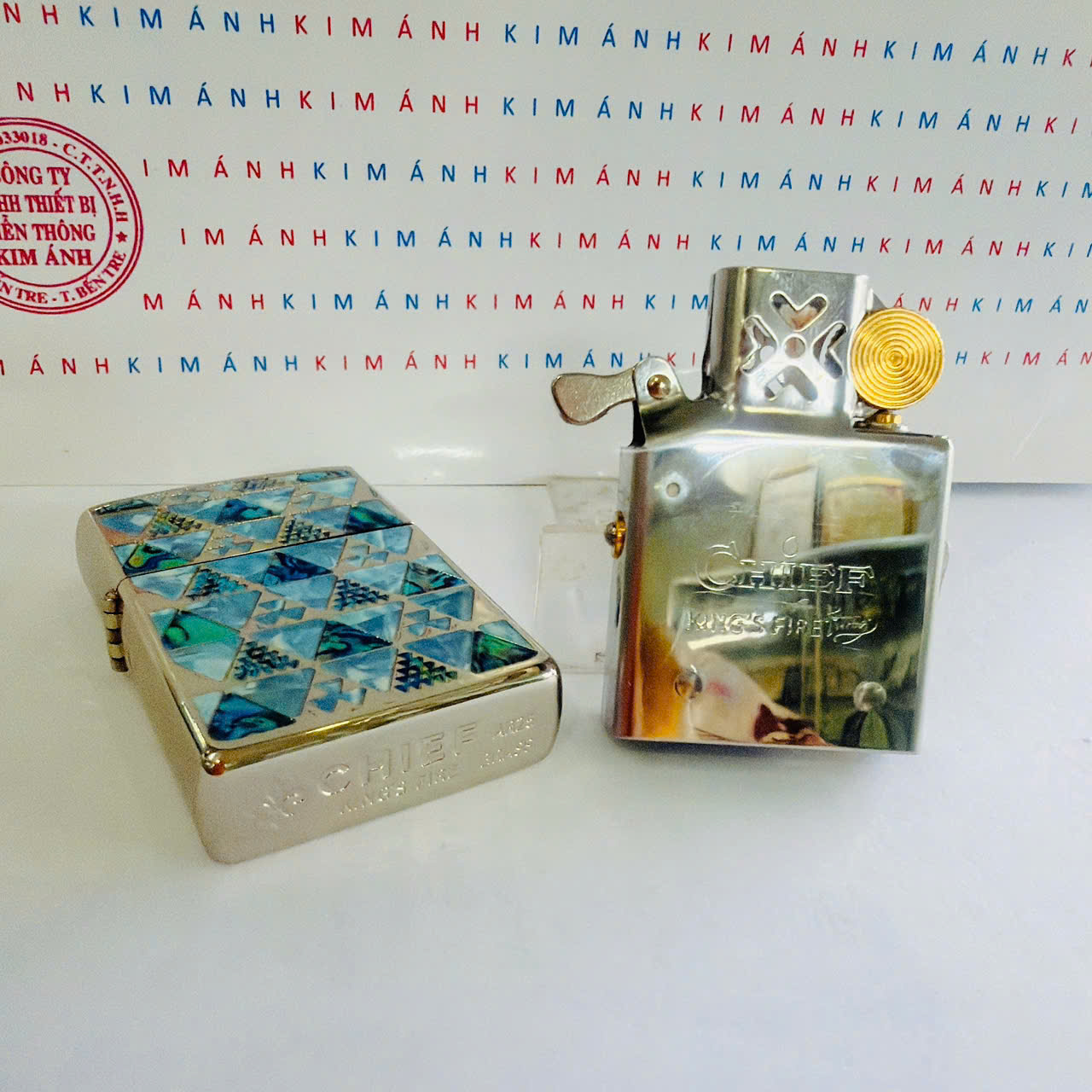 Bật Lửa CHIEF CF2006 Chủ Đề Đồng Hồ Cát - Hàng Chính Hãng Vỏ Đồng Nguyên Khối Càng Dùng Càng Sáng Bóng