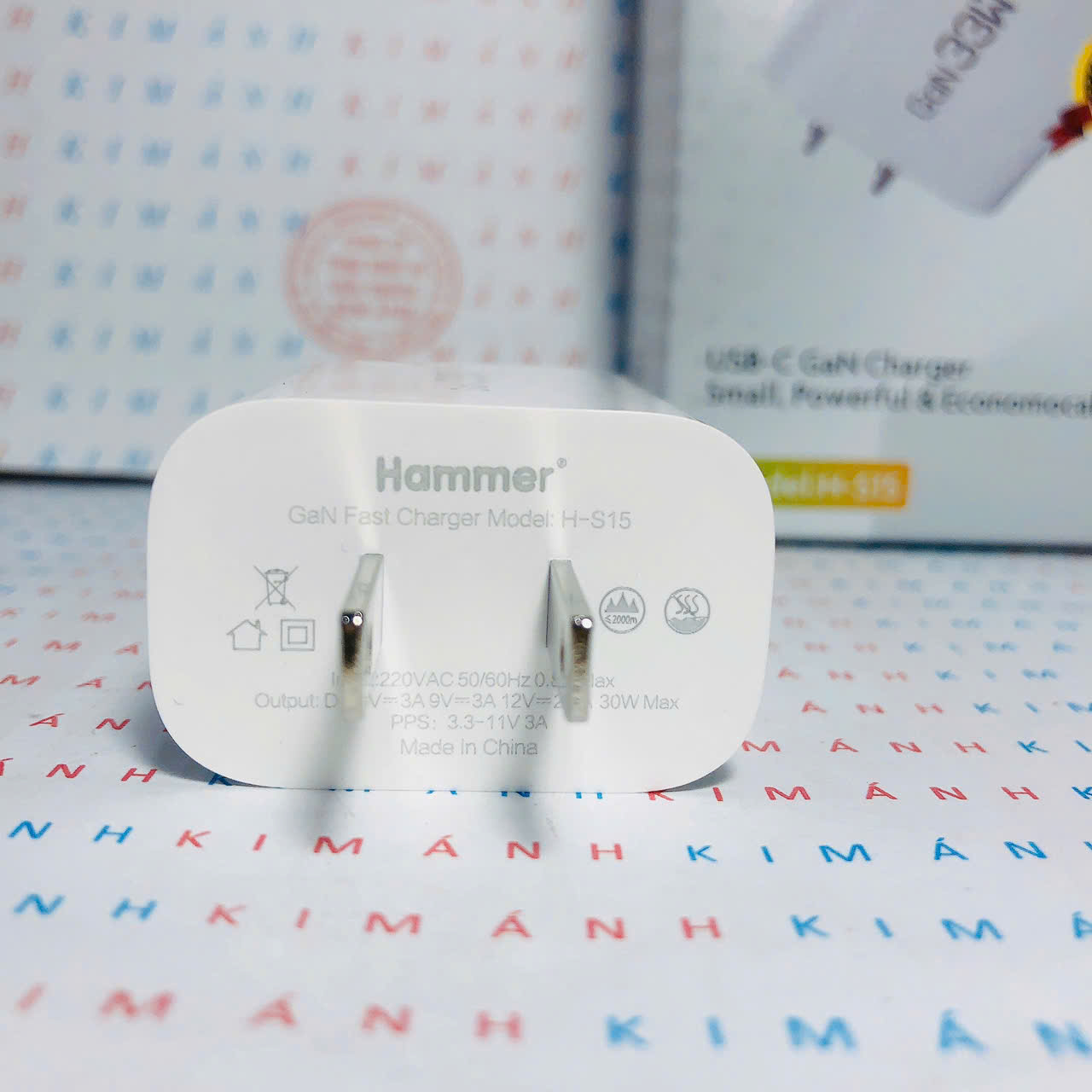 Củ sạc nhanh GaN Hammer  S15 công suất 33W, Check Qr hàng chính hãng, bảo hành chính hãng 12 tháng