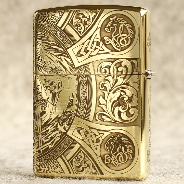 Bật lửa Zippo Mỹ chủ đề Kỵ Sĩ Khải Huyền, hàng chính hãng có giấy nhập khẩu gửi kèm theo đơn hàng