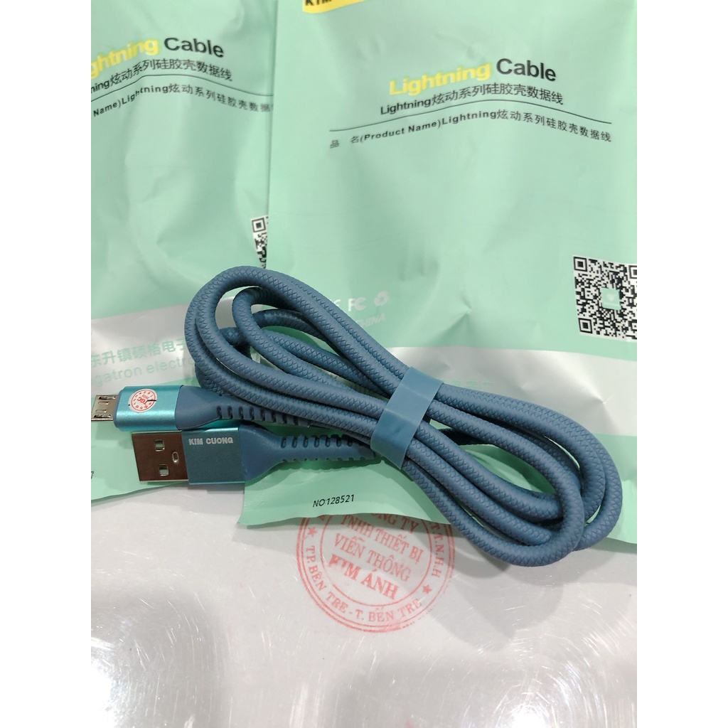 Dây sạc nhanh Kim Cương D32 , chân Micro- Hàng chính hãng