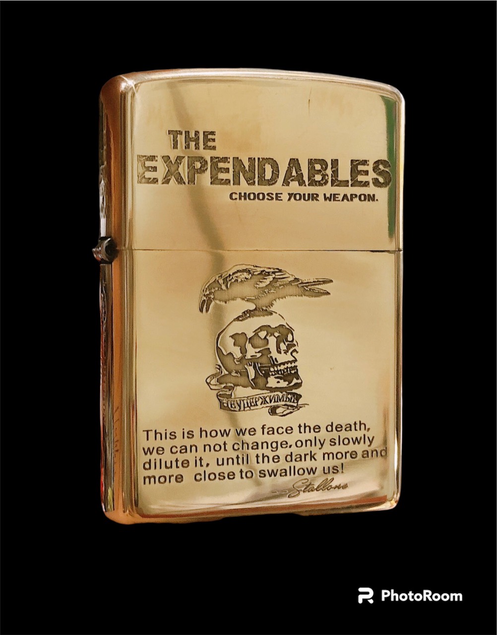 Bật lửa Zippo Armor vỏ dầy, khắc chìm Chim Đậu Đầu Lâu, hàng loại 1 vỏ bằng đồng có tem đỏ