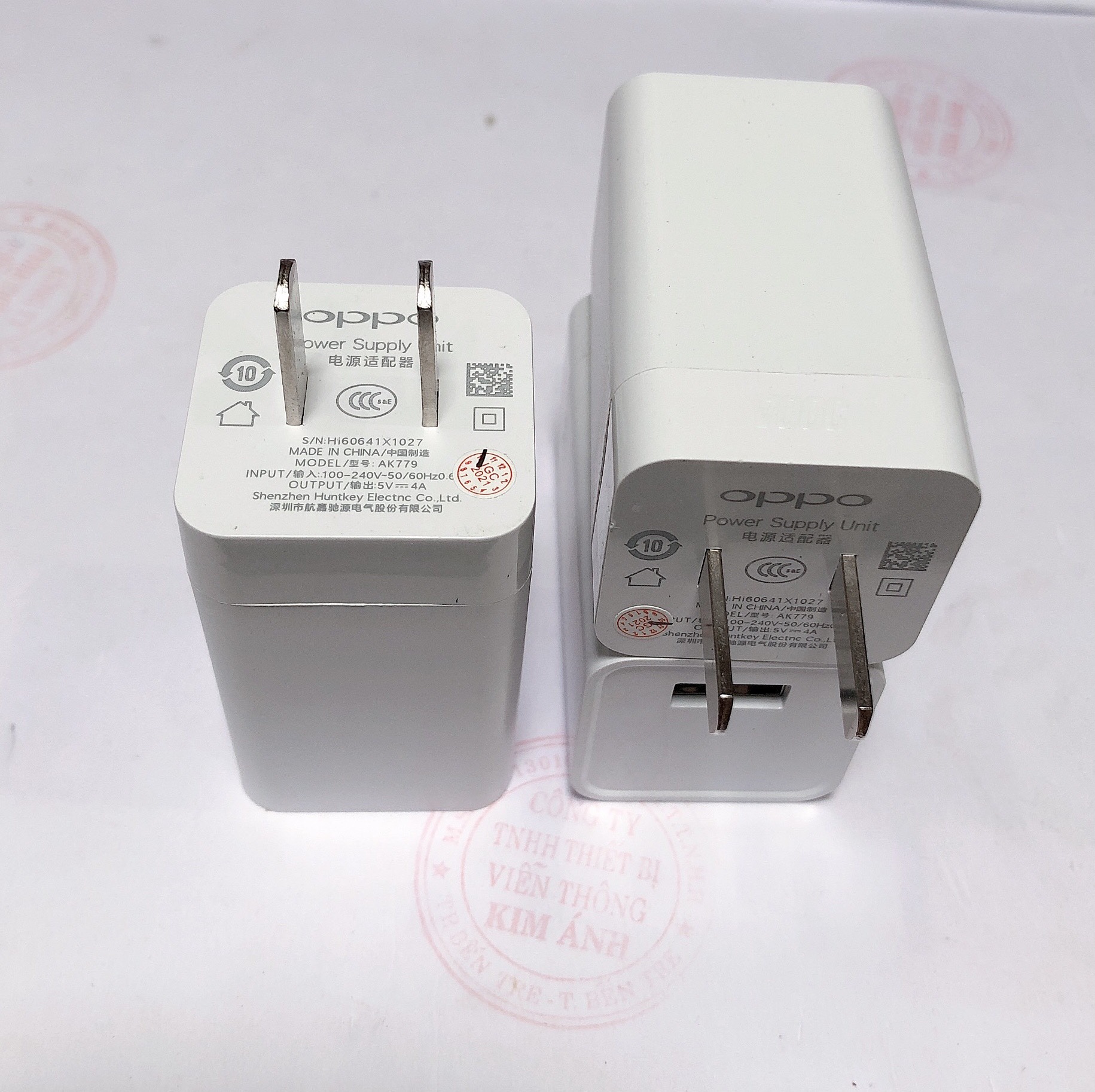 Cóc Sạc Nhanh OPPO VOOC 5V-4A ZIN BÓC MÁY (MÃ AK 779) Hàng Chính Hãng, bảo hành 12 tháng