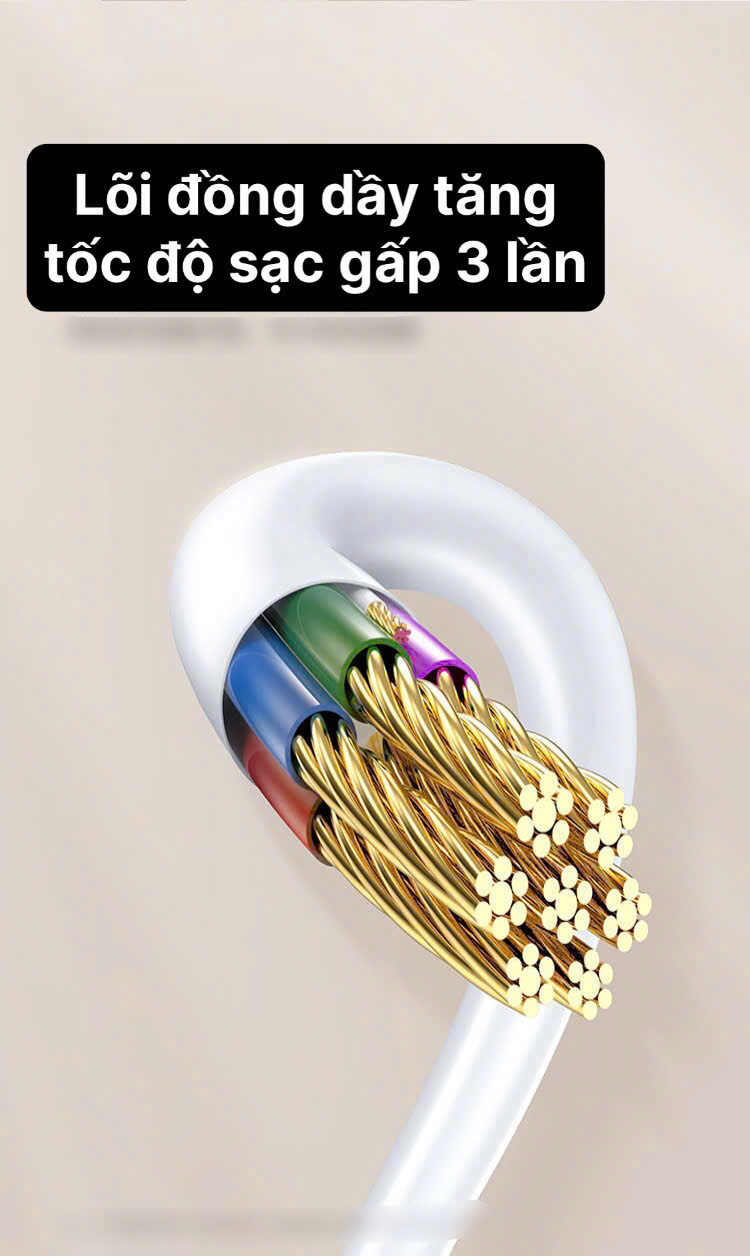 Dây sạc 3A LI-TOP LX33 chân Micro (Túi), dòng điện 5V-3A, Kim Ánh cho dùng thử 30 ngày, bảo hành chính hãng 12 tháng