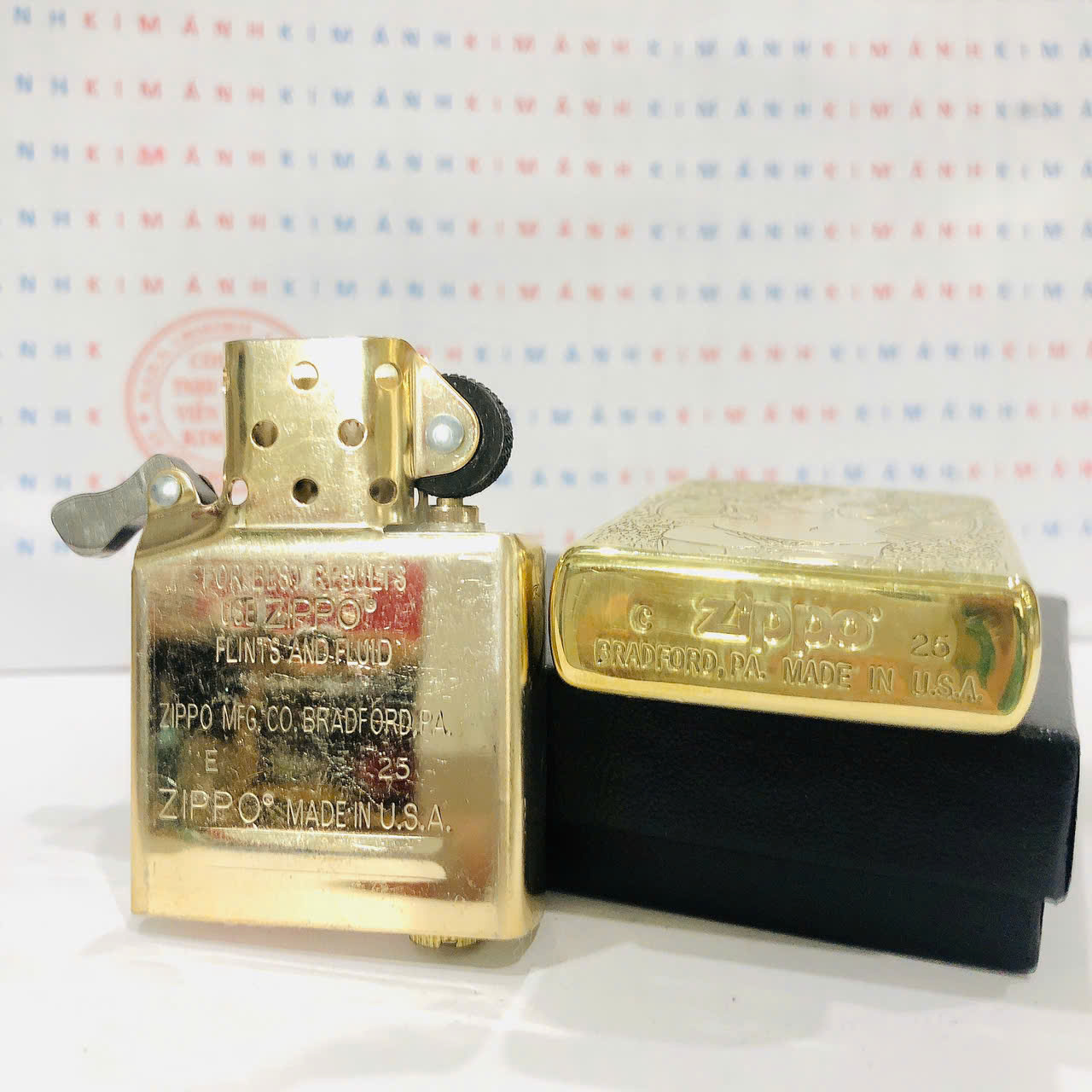 Bật lửa Zippo Mỹ chủ đề Đầu Lâu Tiên Nữ, hàng chính hãng có giấy nhập khẩu gửi kèm theo đơn hàng