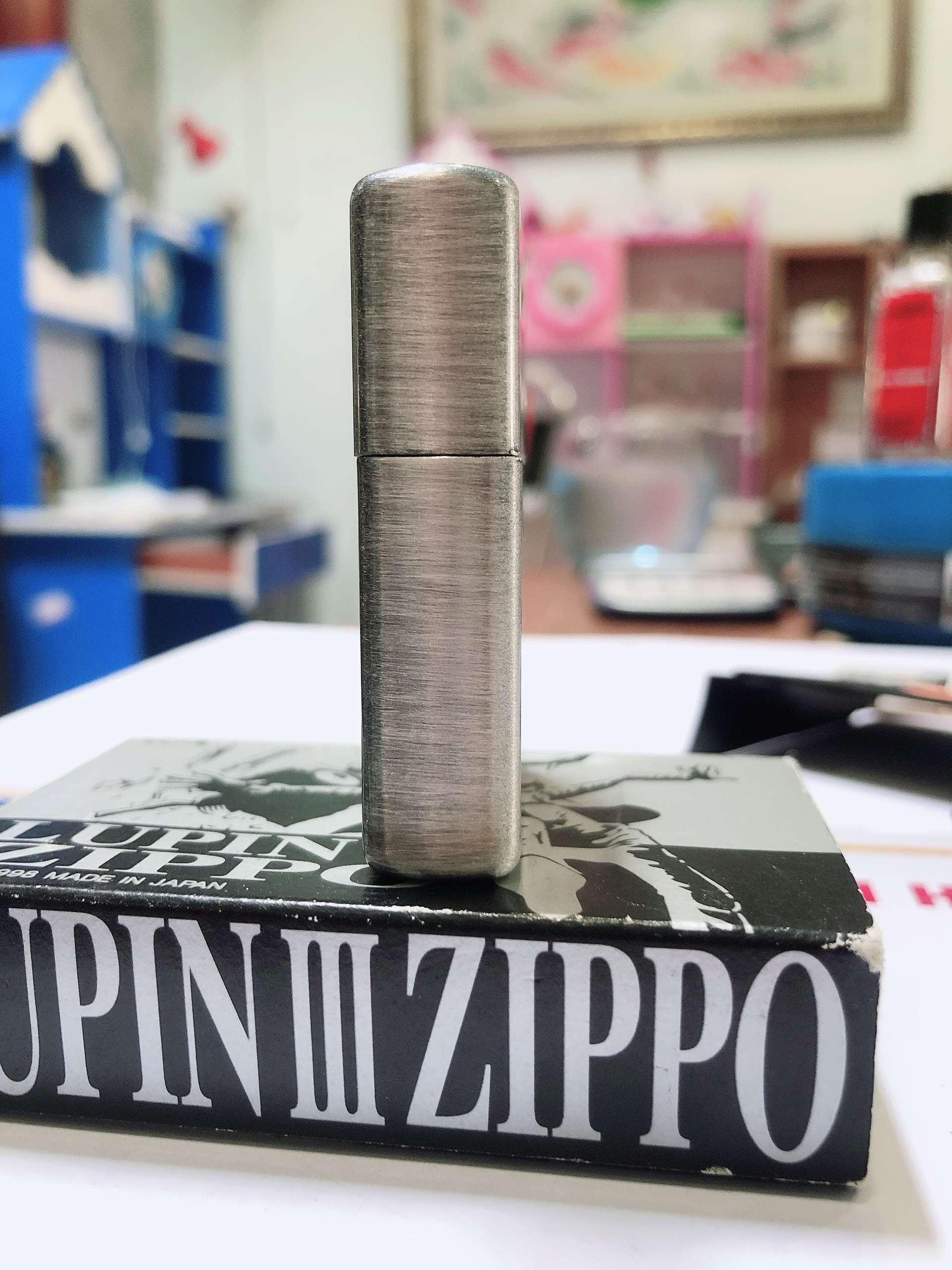 Bật lửa Zippo Mỹ Khắc ăn mòn Full nắp, chủ đề Lunpin III, bản giới hạn, sản xuất 1997, Hàng chính hãng
