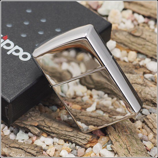 Bật lửa Zippo Mỹ mã 250 high polish màu trắng bạc loại trơn bóng, hàng chính hãng