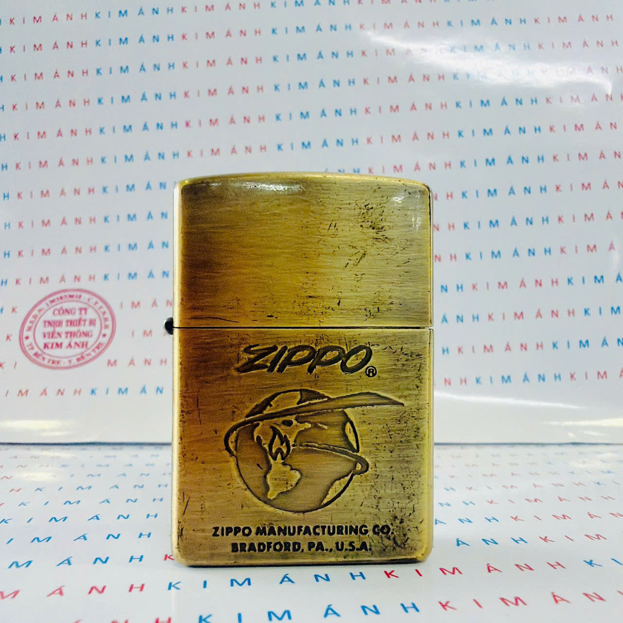 Bật lửa Zippo Mỹ Brass MANUFACTURING XV, Cam kết hàng chính hãng có giấy Hải quan gửi kèm đơn hàng