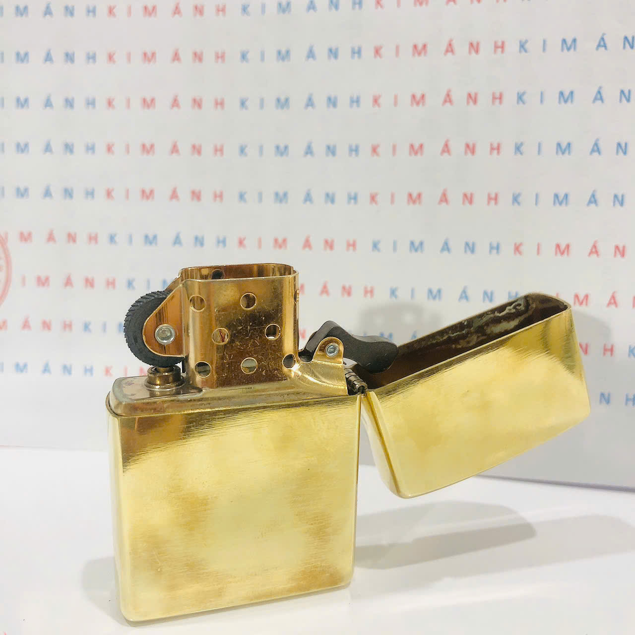 Bật lửa Zippo Brass MỸ Marlboro Limited, hàng Chính Hãng do Kim Ánh nhập khẩu có giấy Hải Quan đi kèm