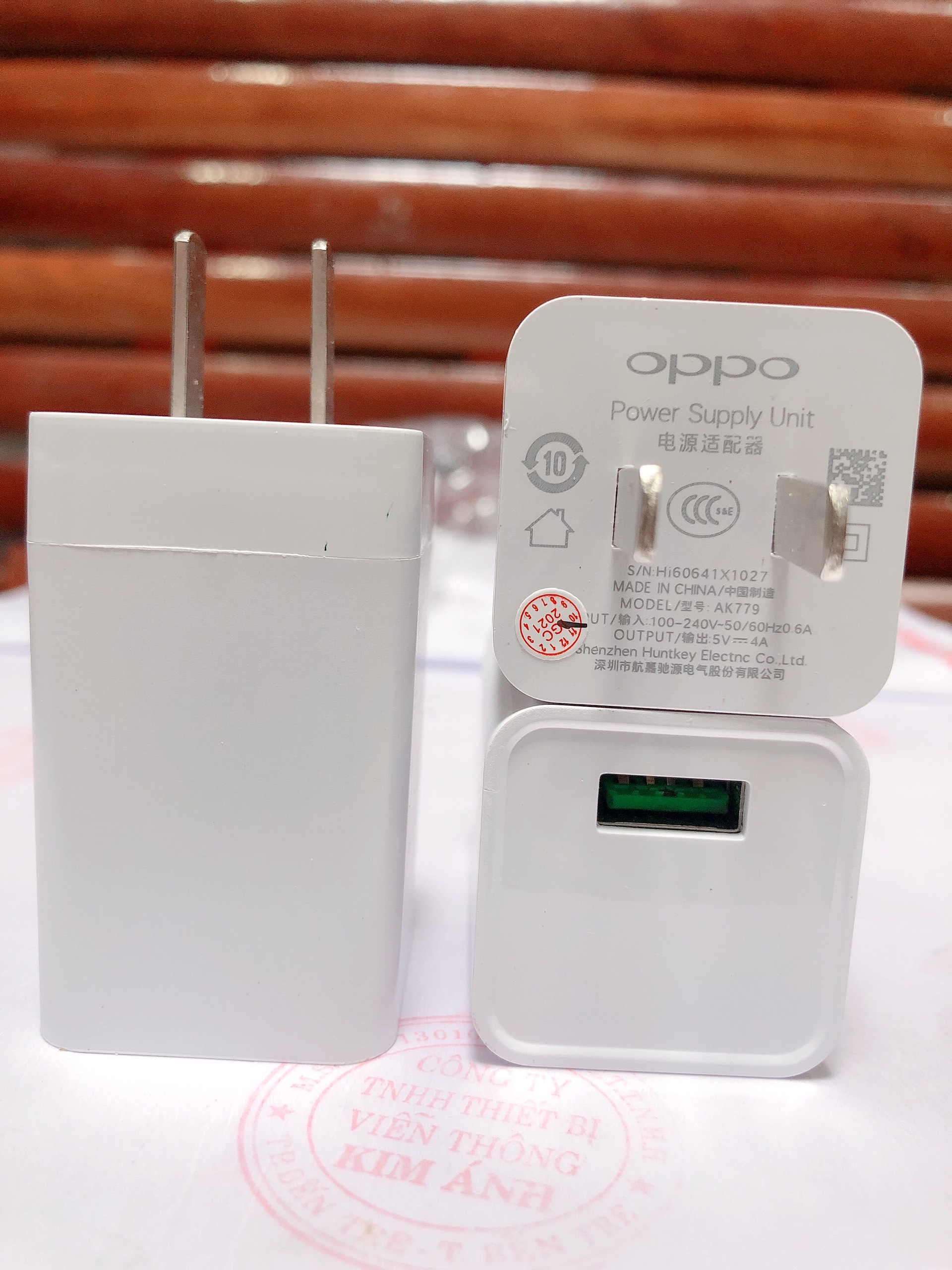 Cóc Sạc Nhanh OPPO VOOC 5V-4A ZIN BÓC MÁY (MÃ AK 779) Hàng Chính Hãng, bảo hành 12 tháng