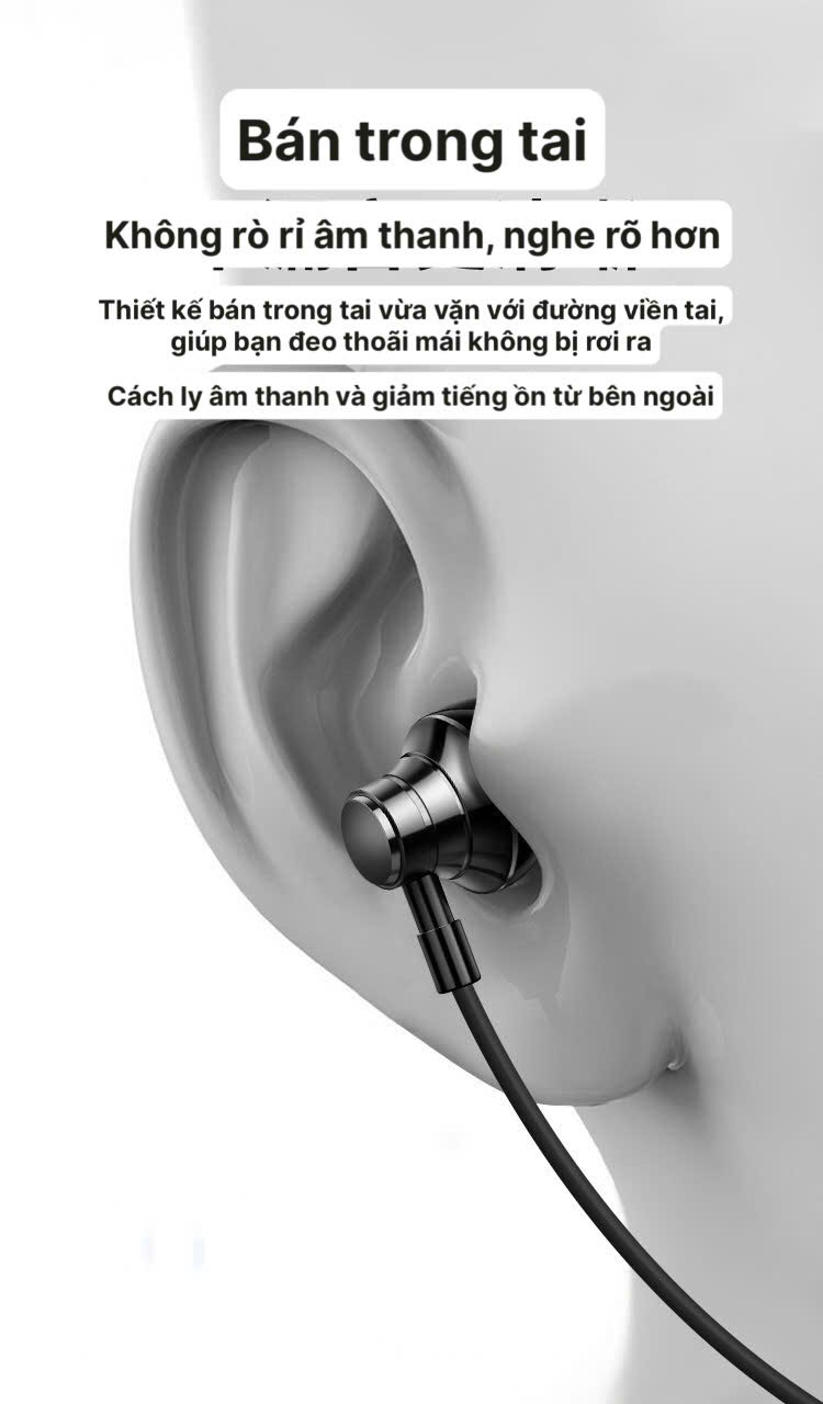 Tai nghe kim loại Rio Tinto Li-Top SV5 chân Type C, điều chỉnh âm thanh trầm giải mã kỹ thuật số, hàng chính hãng