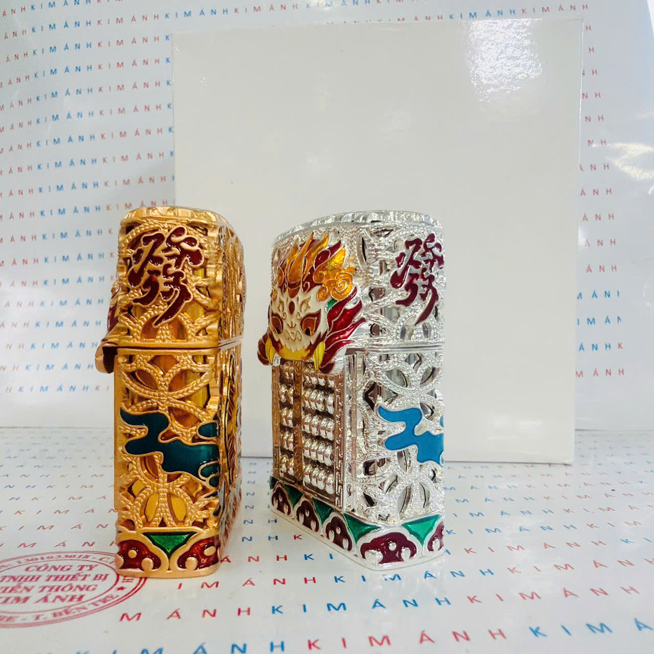 Bật Lửa CHIEF Chủ Đề Bàn Tính Thần Thú - Hàng Chính Hãng Vỏ Đồng Nguyên Khối Càng Dùng Càng Sáng Bóng