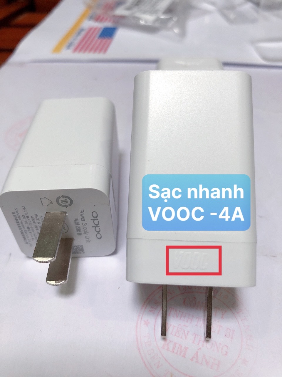 Cóc Sạc Nhanh OPPO VOOC 5V-4A ZIN BÓC MÁY (MÃ AK 779) Hàng Chính Hãng, bảo hành 12 tháng