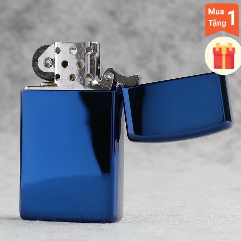 BẬT LỬA ZIPPO MỸ SLIM Màu Xanh Sapphire Mã 20494ZL Hàng chính hãng