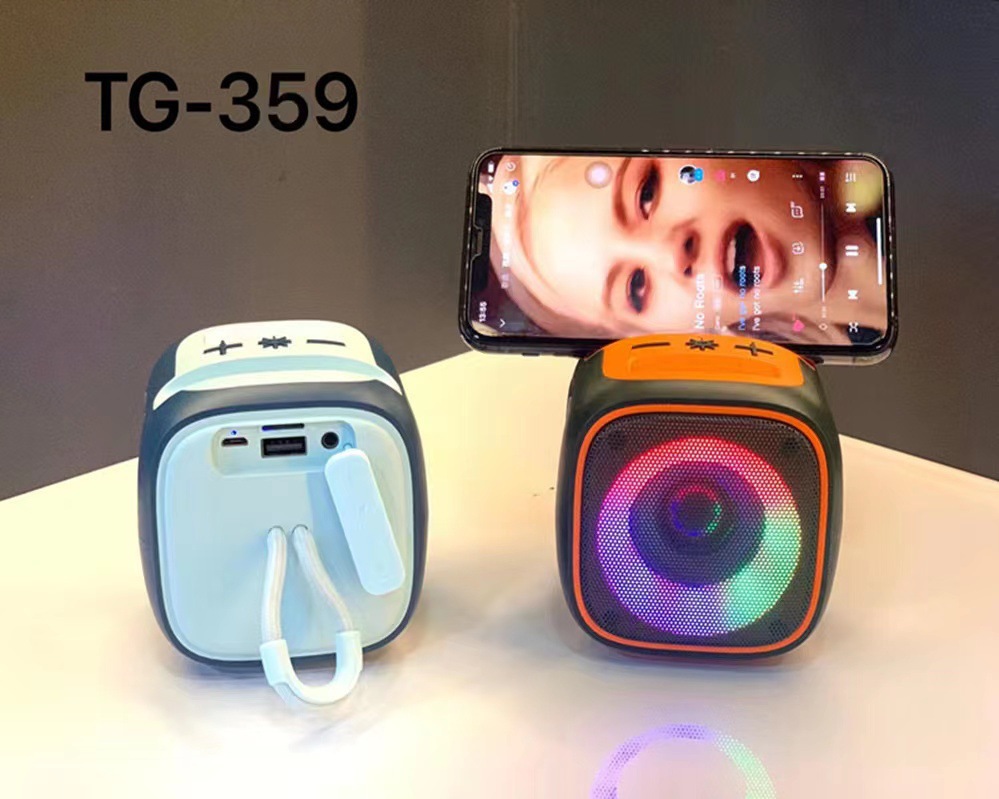 Loa bluetooth TG359 có LED RGB  đẹp, âm thanh hay, bass mạnh mẽ, pinlâu,  không thấm nước