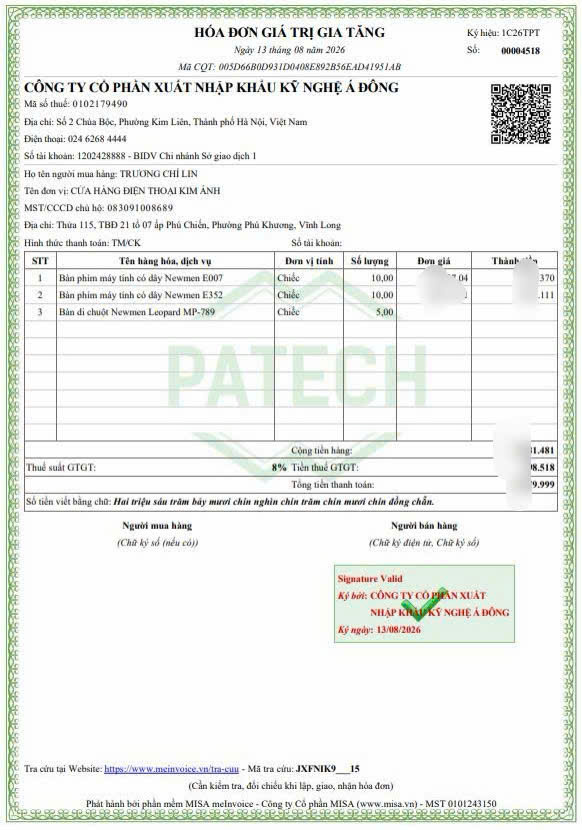 Bàn phím máy tính có dây Newmen E352 – Business Office, Hàng chính hãng