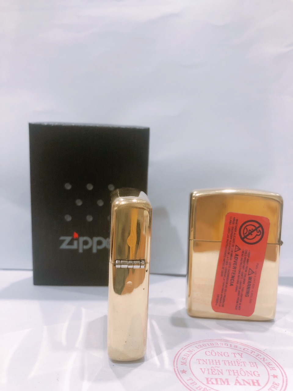 Hộp quẹt, bật lửa Zippo Armor vỏ dầy, khắc chìm xe Thuận Buồm Xuôi Gió màu vàng, Hàng loại 1 vỏ bằng đồng có tem đỏ