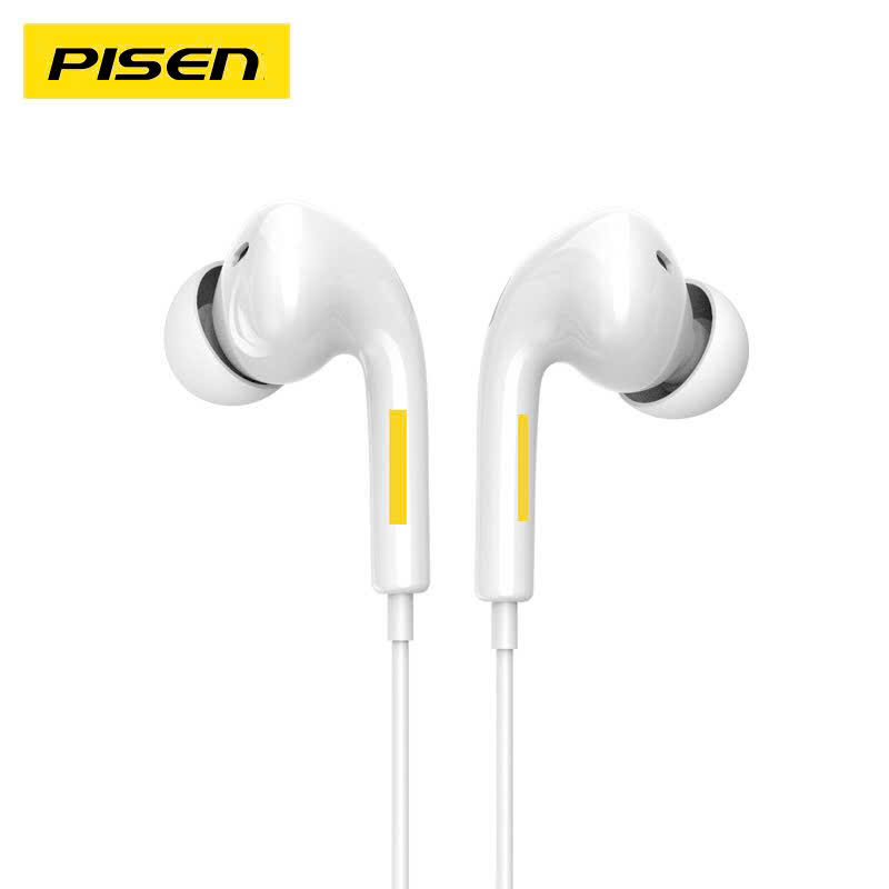 Tai nghe nhét tai có dây Pisen AP03, chân cắm tròn 3.5 ly chất lượng cao điều khiển bằng dây, hàng chính hãng nội địa