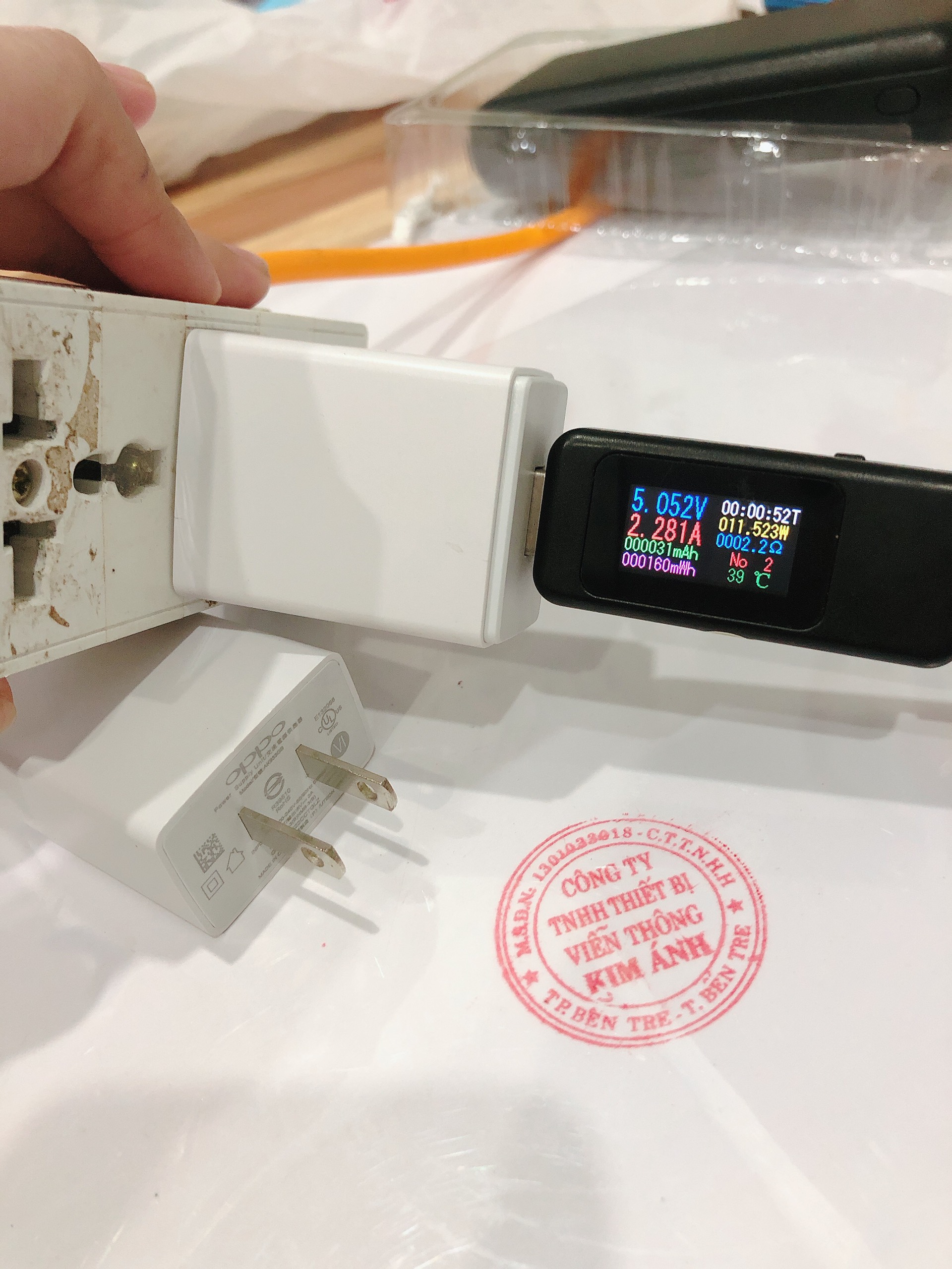 Cóc Sạc OPPO 933 Zin bóc máy, dòng điện 5V-2A, Chính Hãng, bảo hành 12 tháng
