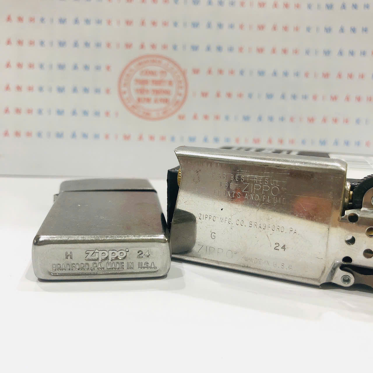 Bật lửa, hộp quẹt Zippo Slim Street chrome mã 1607, cam kết hàng chính hãng có giấy nhập khẩu gửi kèm theo đơn hàng