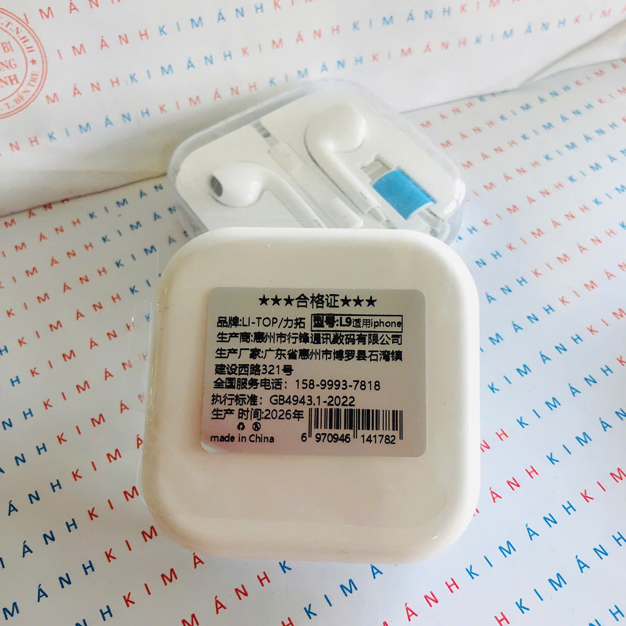 Tai nghe Li-Top chân cắm Lightning phiên bản Bluetooth, hàng chính hãng có giấy ủy quyền phân phối