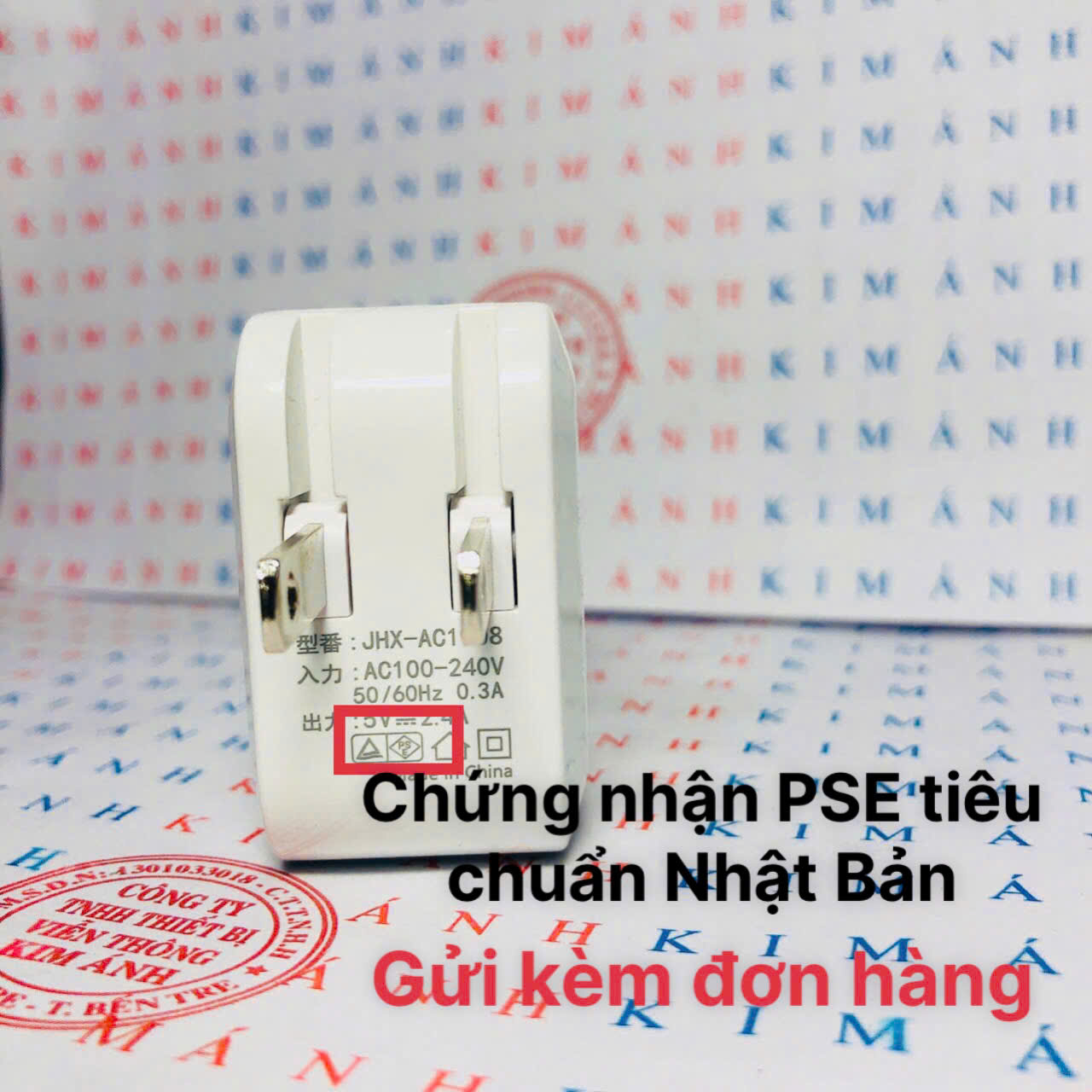 Củ sạc xuất Nhật 2.4A KFLY ( JHX-AC1908) chứng nhận PSE tiêu chuẩn Nhật Bản, dùng thử 30 ngày, bảo hành chính hãng 1 năm