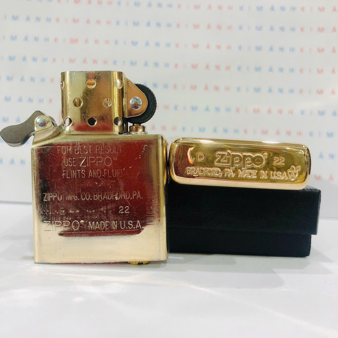 Bật lửa Zippo Mỹ High Polish Brass Armor Mirror 169, Cam kết hàng chính hãng có giấy Hải quan gửi kèm đơn hàng