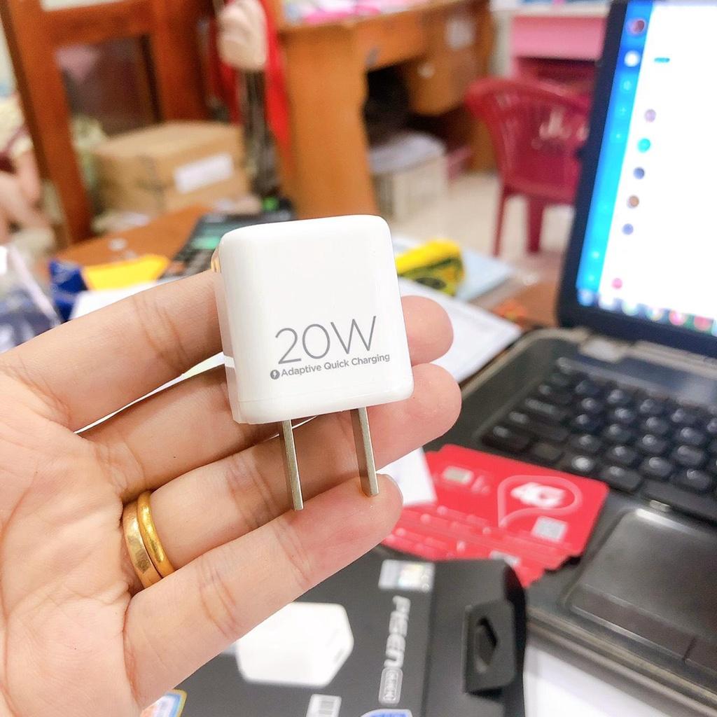 Cóc sạc nhanh PISEN Quick Ice Crystal PD 20W siêu nhỏ ( KPD201 ),Màu Trắng sứ - Hàng chính hãng