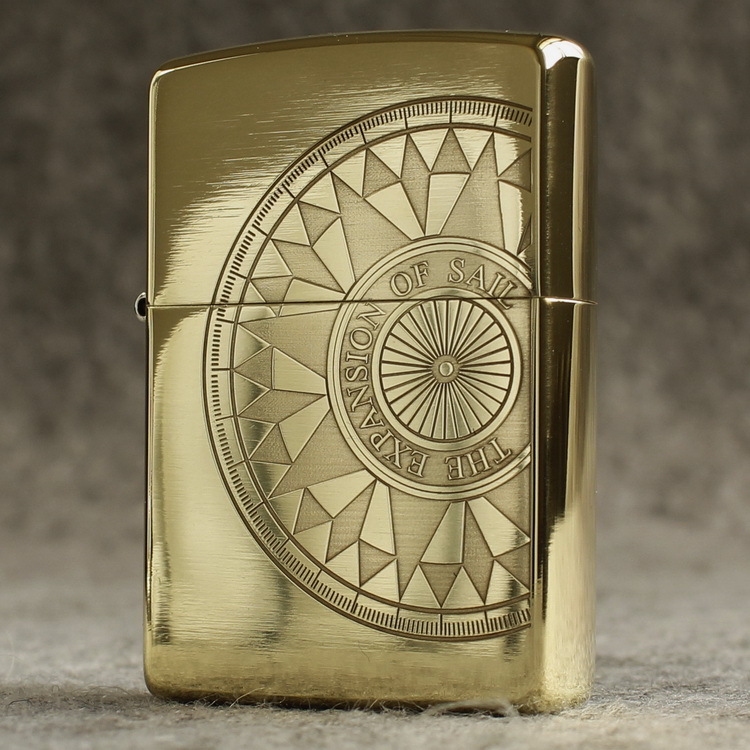 Bật lửa Zippo Mỹ chủ đề La Bàn Hàng Hải, Cam kết hàng chính hãng có giấy Hải quan gửi kèm đơn hàng