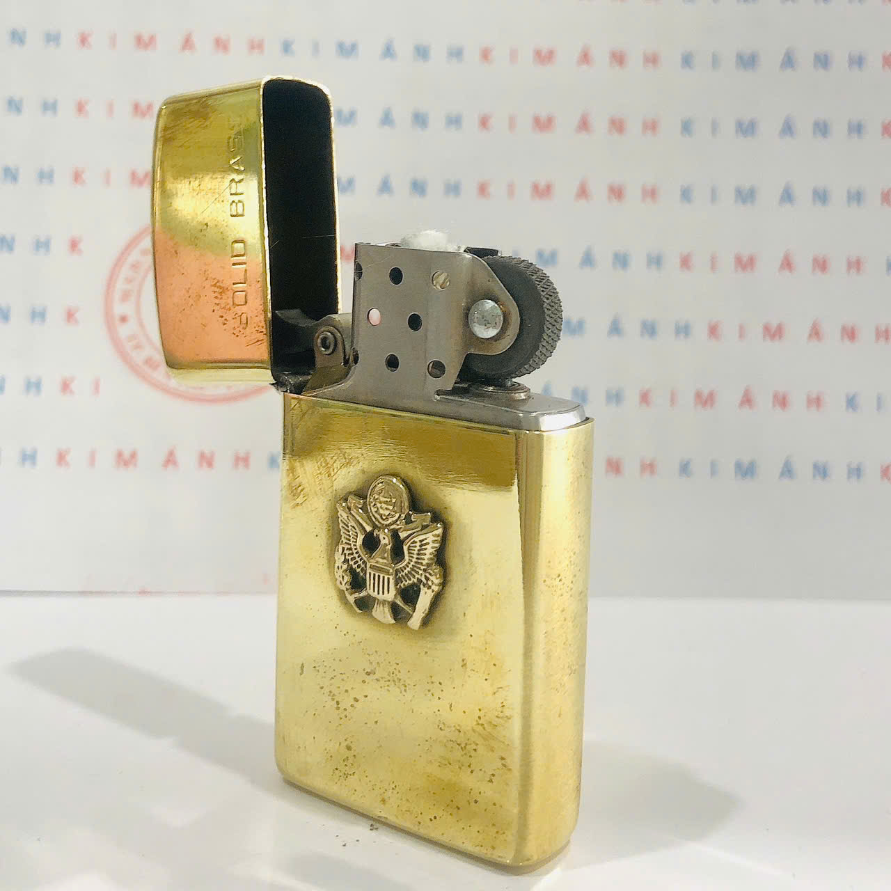 Bật lửa Zippo Slim Chu niên Quân Sự 32-91, cam kết hàng chính hãng có giấy nhập khẩu gửi kèm theo đơn hàng