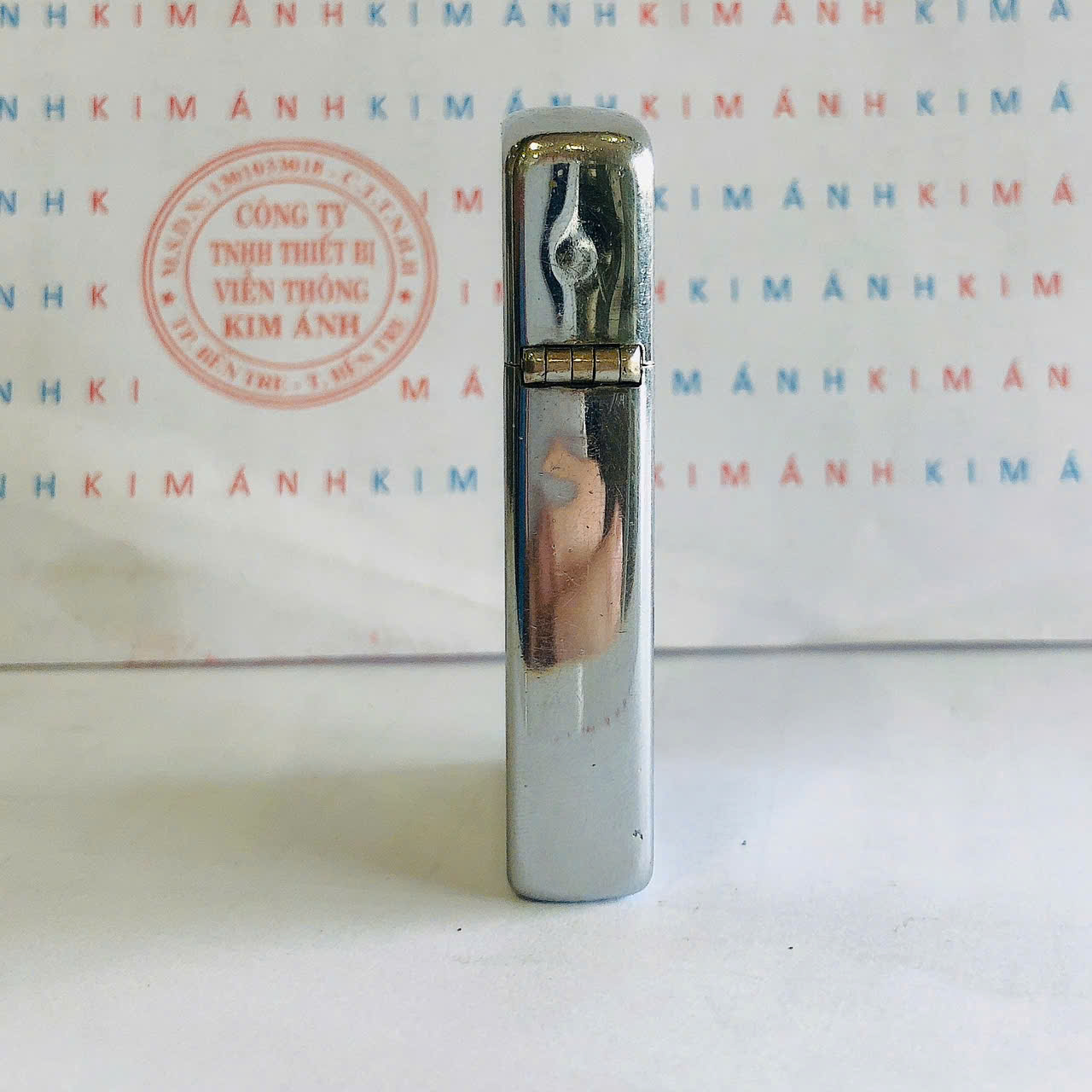 Bật lửa Zippo Slim Mỹ xưa chủ đề Thiết Bị Xây Dựng sản xuất 1965, Cam kết hàng chính hãng có giấy Hải quan gửi kèm theo