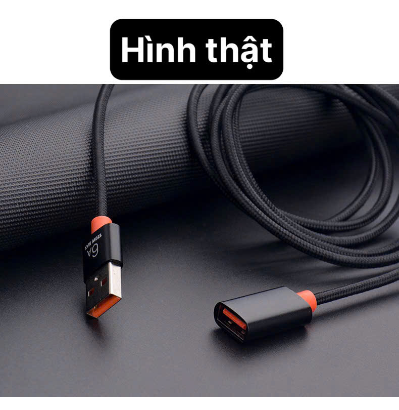 Cáp mở rộng USB 3.0, 2.0 nối dài đầu đực sang đầu cái, dây bện dài 1.5 mét, hiệu Li-Top chính hãng