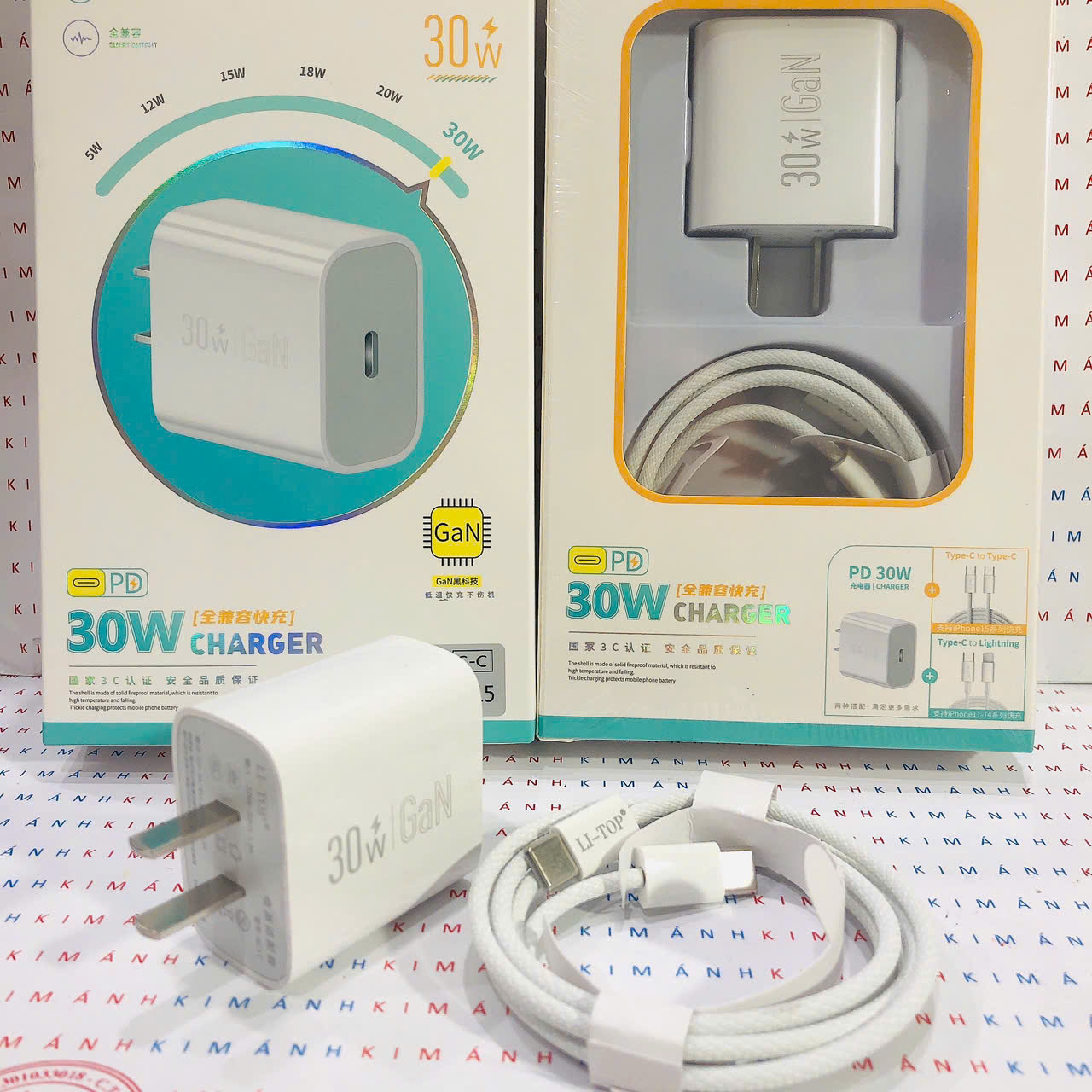 Bộ sạc nhanh LI-TOP GaN AT17 chân Type C công suất PD 30W, có chứng nhận 3C tiêu chuẩn quốc gia, hàng chính hãng