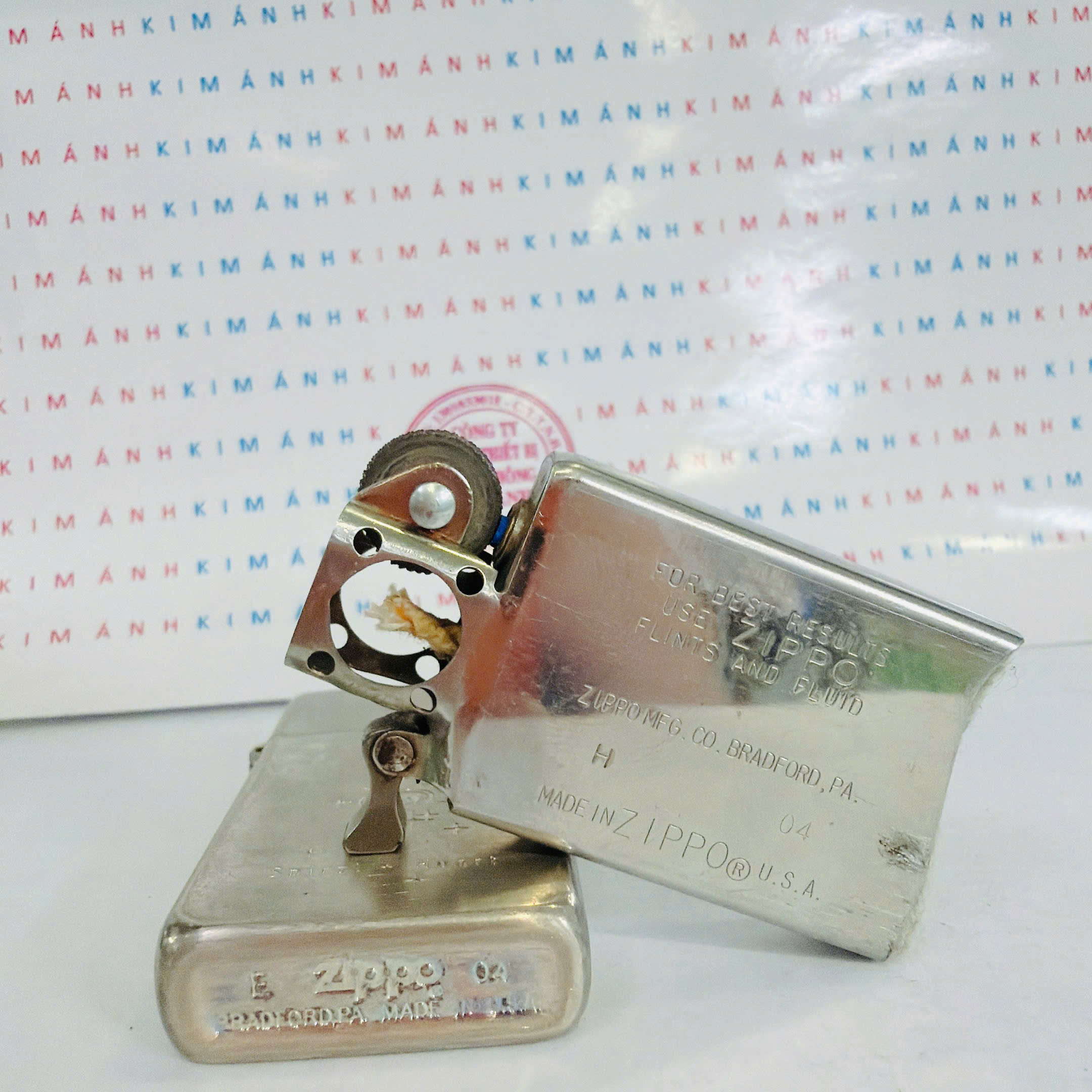Bật lửa Zippo Slim Mỹ Chủ Đề Spiral Heart No.147, hàng chính hãng có giấy Hải quan gửi kèm đơn hàng