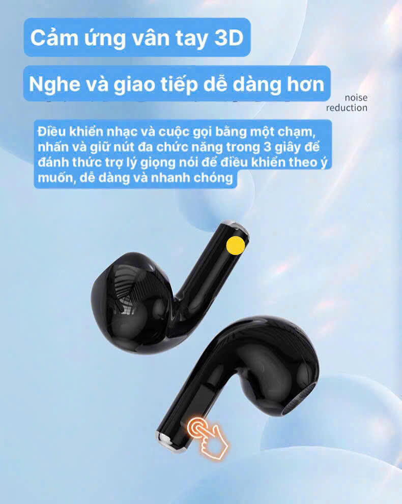 Tai nghe Bluetooth 5.3 TWS Stereo T02, cảm biến âm thanh,  Có màn hình kỹ thuật số, hộp sạc dữ trữ pin