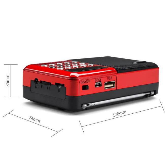 LOA THẺ NHỚ T853 , CÓ BLUETOOTH CÓ FM CÓ ĂNGTEN