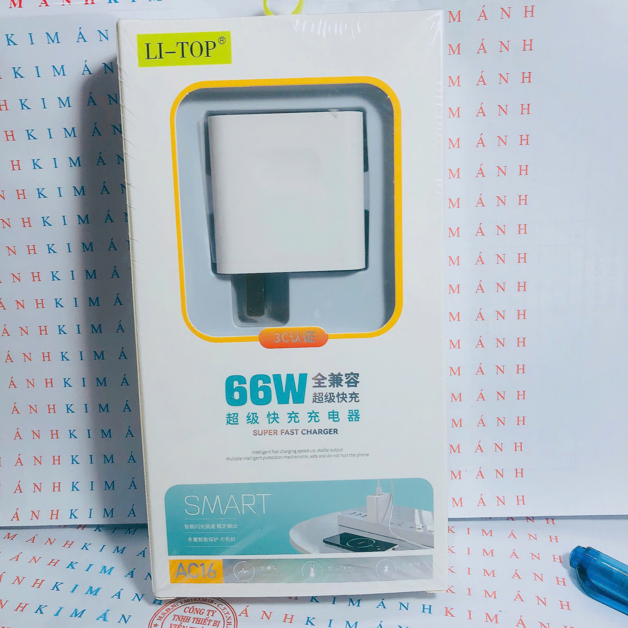 Củ sạc nhanh LI-TOP AC16 66W, đạt chứng nhận 3C tiêu chuẩn quốc gia, bảo hành chính hãng 12 tháng,  dùng thử 30 ngày