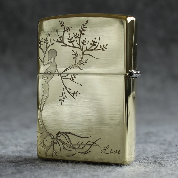 Bật lửa Zippo Mỹ chủ đề Cây Tình Yêu Cùng Lời Hứa Mãi Bên Nhau, hàng chính hãng có giấy nhập khẩu