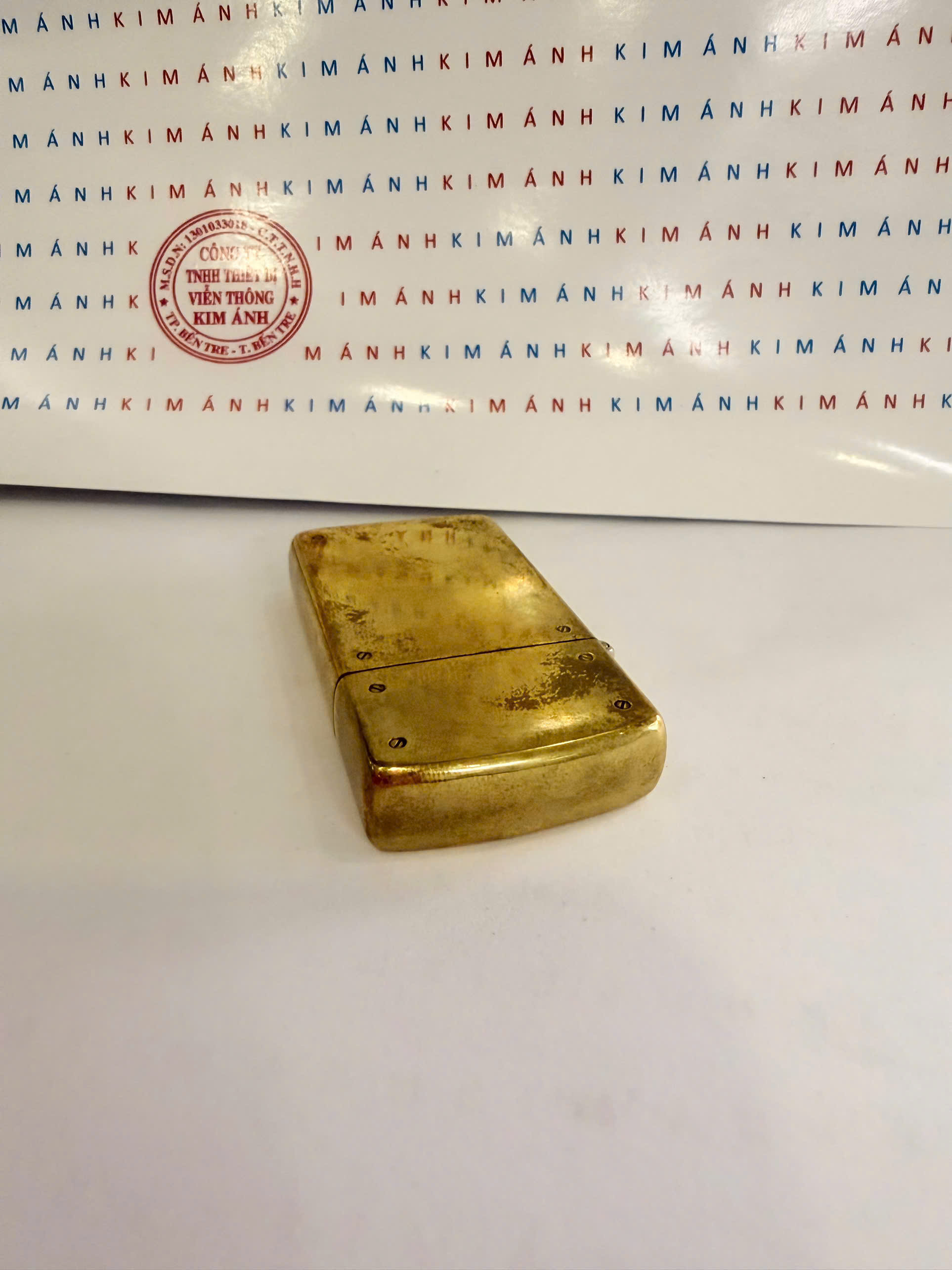 Bật lửa Zippo Slim Mỹ chủ đề Đinh Tán, hàng chính hãng có giấy Hải quan gửi kèm đơn hàng