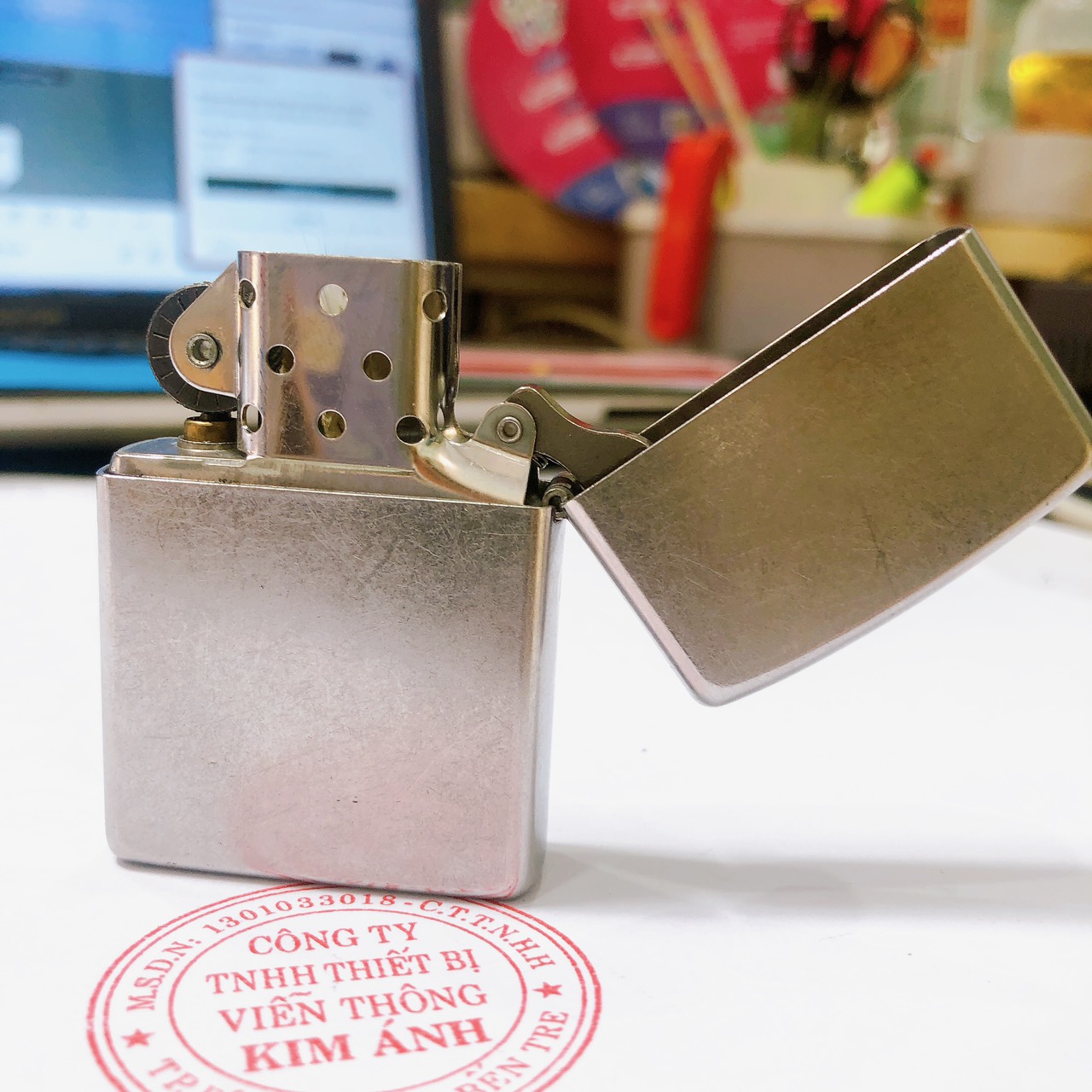 Bật lửa Zippo Mỹ in sơn JACK N07, Hàng chính hãng