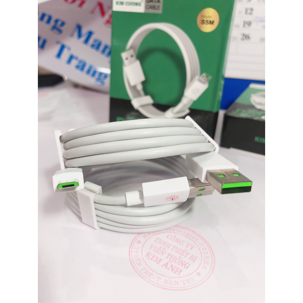 Dây sạc nhanh KIM CƯƠNG VOOC S5M, chân Micro- Hàng chính hãng
