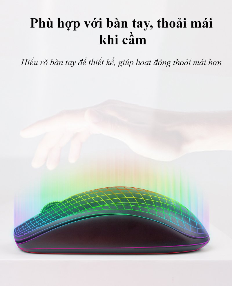 Chuột Không Dây Newmen F007 2.4Ghz, Hàng chính hãng bảo hành 24 tháng