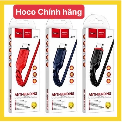2 mét - Dây sạc nhanh  X59 chuôi Type C dây dù dài 2 mét , Hàng chính hãng