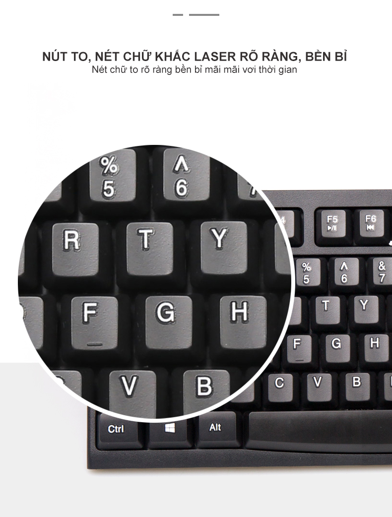 Bàn phím máy tính có dây Newmen E007 ( KB705)– Business Office E007, Đen-Multimedia, Hàng chính hãng