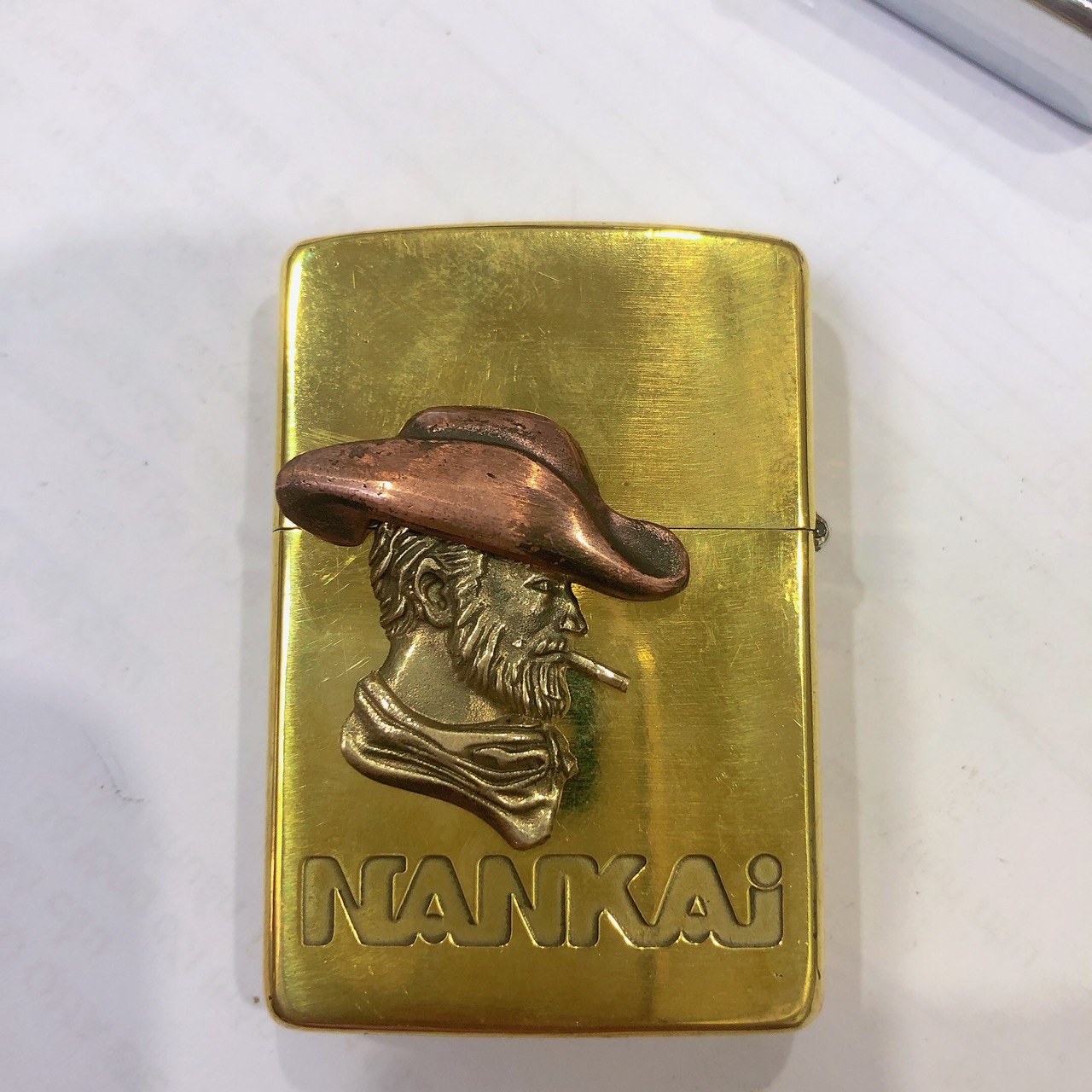 Eblem Zippo Mỹ chủ đề Cowboy Chuẩn Zin Đồng thau Solid Brass, và đồng đỏ Copper