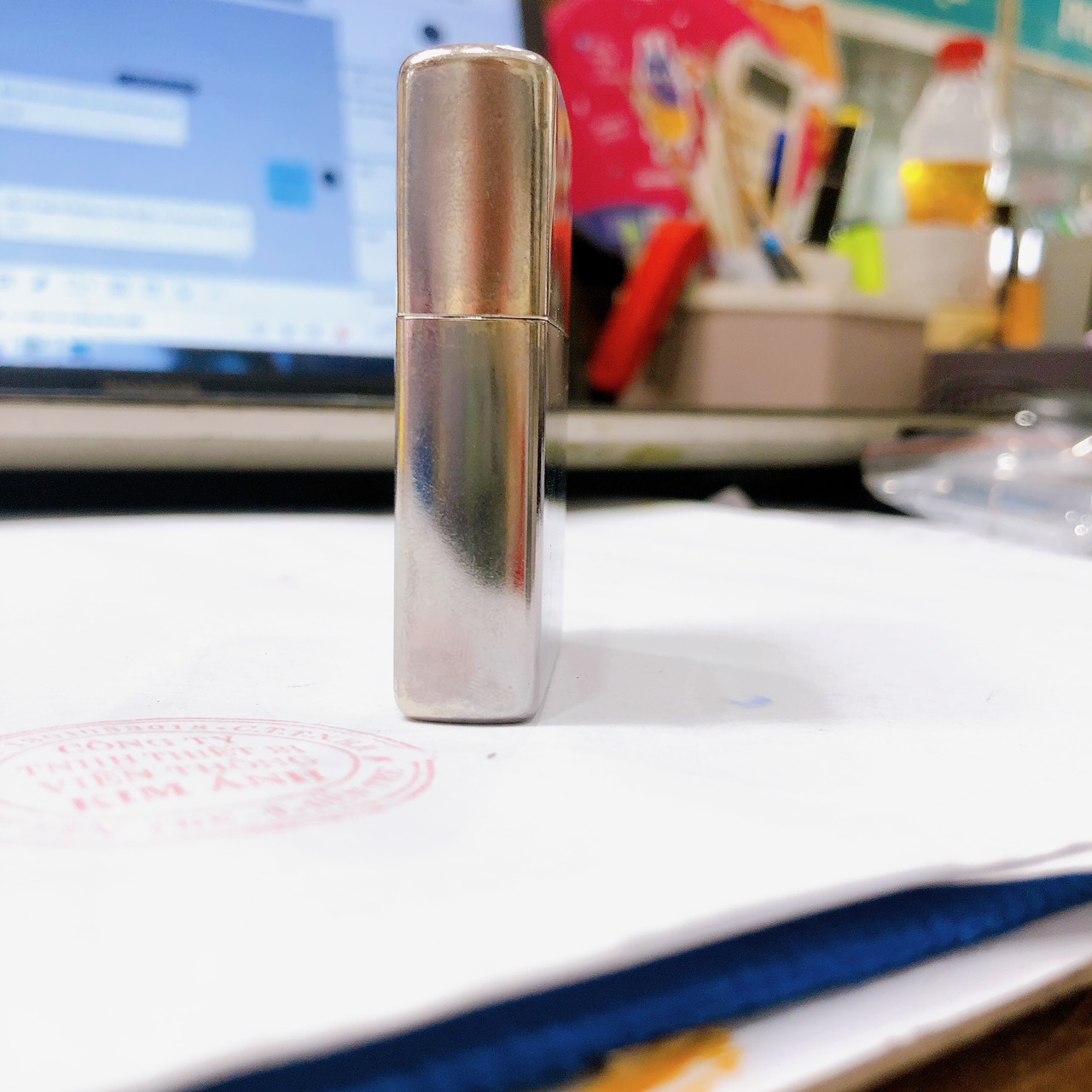 Bật lửa, hộp quẹt Zippo MỸ Street Chrome khắc ăn mòn đổ sơn full nắp mẫu cây của cuộc đời, Hàng chính hãng