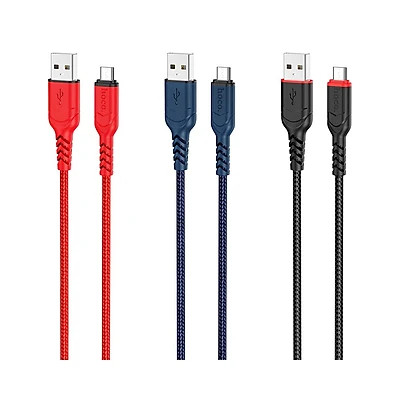 Dây sạc nhanh Hoco X59 chuôi Micro dây dù, Hàng chính hãng