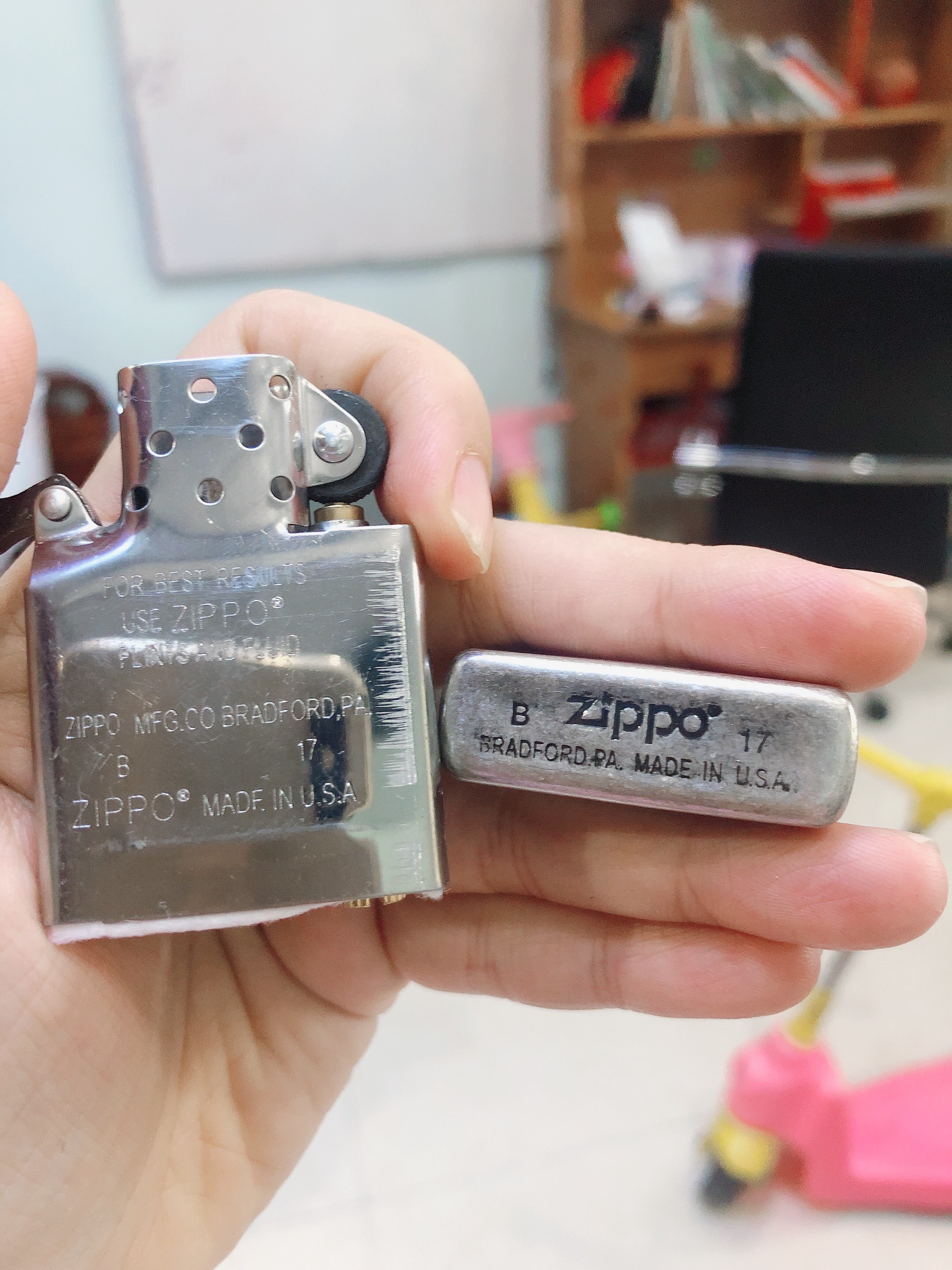 BẬT LỬA ZIPPO BẠC GIẢ CỔ THUẬN BUỒM XUÔI GIÓ -HỘP QUẸT ZIPPO